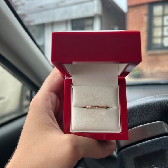 [FS][USA][RING] Lab Diamond 1.14ct VVS 2 Emerald Rose Gold Ring - Picture 2 of 5